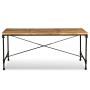 Mesa de comedor de madera maciza de mango 180 cm de vidaXL, Mesas de cocina y de comedor - Ref: Foro24-243993, Precio: 330,00...