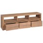 Solid teak wood TV cabinet with natural finish 120x30x40 cm by vidaXL, TV Furniture - Ref: Foro24-246950, Price: 277,54 €, Di...