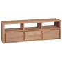 Solid teak wood TV cabinet with natural finish 120x30x40 cm by vidaXL, TV Furniture - Ref: Foro24-246950, Price: 277,54 €, Di...