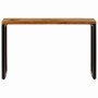 Mesa consola madera maciza reciclada y acero 120x35x76 cm de vidaXL, Mesas auxiliares - Ref: Foro24-247335, Precio: 154,29 €,...