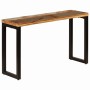 Mesa consola madera maciza reciclada y acero 120x35x76 cm de vidaXL, Mesas auxiliares - Ref: Foro24-247335, Precio: 154,29 €,...