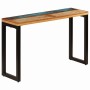 Mesa consola madera maciza reciclada y acero 120x35x76 cm de vidaXL, Mesas auxiliares - Ref: Foro24-247335, Precio: 154,29 €,...