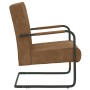 Silla voladiza de terciopelo marrón de vidaXL, Sillones - Ref: Foro24-325732, Precio: 143,99 €, Descuento: %