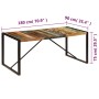 Recycled solid wood dining table 180x90x75 cm by vidaXL, Kitchen and dining tables - Ref: Foro24-247415, Price: 401,77 €, Dis...