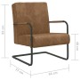 Silla voladiza de terciopelo marrón de vidaXL, Sillones - Ref: Foro24-325732, Precio: 143,99 €, Descuento: %