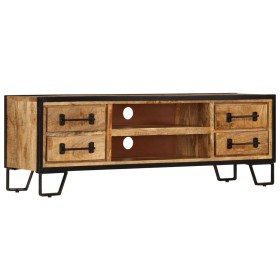 TV cabinet with drawers solid mango wood 120x30x40 cm by vidaXL, TV Furniture - Ref: Foro24-247343, Price: 275,96 €, Discount: %