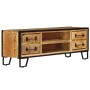 TV cabinet with drawers solid mango wood 120x30x40 cm by vidaXL, TV Furniture - Ref: Foro24-247343, Price: 248,47 €, Discount: %