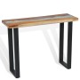 Mesa consola de teca 100x35x75 cm de vidaXL, Mesas auxiliares - Ref: Foro24-245065, Precio: 176,10 €, Descuento: %