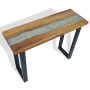 Mesa consola de teca 100x35x75 cm de vidaXL, Mesas auxiliares - Ref: Foro24-245065, Precio: 176,10 €, Descuento: %