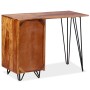 Desk with 1 drawer and 1 solid sheesham wood cabinet by vidaXL, Desks - Ref: Foro24-244359, Price: 267,89 €, Discount: %