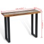 Mesa consola de teca 100x35x75 cm de vidaXL, Mesas auxiliares - Ref: Foro24-245065, Precio: 176,10 €, Descuento: %