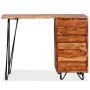 Desk with 1 drawer and 1 solid sheesham wood cabinet by vidaXL, Desks - Ref: Foro24-244359, Price: 267,89 €, Discount: %