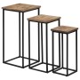 Set of tables for plants 3 units recycled teak by vidaXL, Side tables - Ref: Foro24-246088, Price: 163,99 €, Discount: %