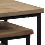 Set of tables for plants 3 units recycled teak by vidaXL, Side tables - Ref: Foro24-246088, Price: 163,99 €, Discount: %