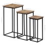 Set of tables for plants 3 units recycled teak by vidaXL, Side tables - Ref: Foro24-246088, Price: 163,99 €, Discount: %