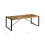 Recycled solid wood dining table 220x100x75 cm by vidaXL, Kitchen and dining tables - Ref: Foro24-247409, Price: 414,67 €, Di...