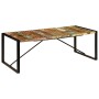 Recycled solid wood dining table 220x100x75 cm by vidaXL, Kitchen and dining tables - Ref: Foro24-247409, Price: 414,67 €, Di...