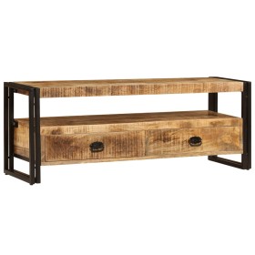 Solid mango wood TV cabinet 120x35x45 cm by vidaXL, TV Furniture - Ref: Foro24-247402, Price: 222,19 €, Discount: %