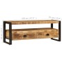 Solid mango wood TV cabinet 120x35x45 cm by vidaXL, TV Furniture - Ref: Foro24-247402, Price: 201,79 €, Discount: %