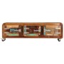 TV cabinet solid recycled wood 120x30x37 cm by vidaXL, TV Furniture - Ref: Foro24-247513, Price: 229,14 €, Discount: %