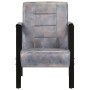 Gray real goat leather armchair 60x80x87 cm by vidaXL, Armchairs - Ref: Foro24-325149, Price: 160,99 €, Discount: %