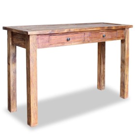 Mesa consola de madera maciza reciclada 123x42x75 cm de vidaXL, Mesas auxiliares - Ref: Foro24-244494, Precio: 195,81 €, Desc...