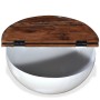 Set of 2 coffee tables in the shape of a bowl, made of recycled white wood. by vidaXL, Coffee table - Ref: Foro24-245256, Pri...