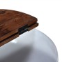 Set of 2 coffee tables in the shape of a bowl, made of recycled white wood. by vidaXL, Coffee table - Ref: Foro24-245256, Pri...