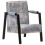 Gray real goat leather armchair 60x80x87 cm by vidaXL, Armchairs - Ref: Foro24-325149, Price: 160,99 €, Discount: %