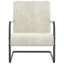 Cream White Velvet Cantilever Chair by vidaXL, Armchairs - Ref: Foro24-325733, Price: 143,63 €, Discount: %