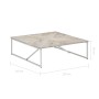 Mesa de centro de madera maciza de mango 110x110x36 cm de vidaXL, Mesas de centro - Ref: Foro24-247698, Precio: 247,99 €, Des...