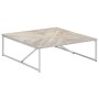 Mesa de centro de madera maciza de mango 110x110x36 cm de vidaXL, Mesas de centro - Ref: Foro24-247698, Precio: 247,99 €, Des...