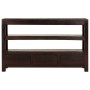 Dark brown solid acacia wood TV cabinet 90x30x55 cm by vidaXL, TV Furniture - Ref: Foro24-246102, Price: 139,99 €, Discount: %