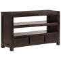 Dark brown solid acacia wood TV cabinet 90x30x55 cm by vidaXL, TV Furniture - Ref: Foro24-246102, Price: 139,02 €, Discount: %