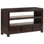 Dark brown solid acacia wood TV cabinet 90x30x55 cm by vidaXL, TV Furniture - Ref: Foro24-246102, Price: 139,02 €, Discount: %