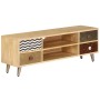 Solid mango wood TV stand 120x30x40 cm by vidaXL, TV Furniture - Ref: Foro24-247340, Price: 168,50 €, Discount: %