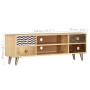 Solid mango wood TV stand 120x30x40 cm by vidaXL, TV Furniture - Ref: Foro24-247340, Price: 168,50 €, Discount: %