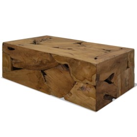 Mesa de centro de teca genuina marrón 90x50x30 cm de vidaXL, Mesas de centro - Ref: Foro24-244558, Precio: 208,99 €, Descuent...