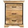 Mueble con cajones madera maciza de mango 60x30x75 cm de vidaXL, Cajoneras - Ref: Foro24-247581, Precio: 232,99 €, Descuento: %