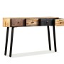 Solid recycled teak wood console table 120x30x76 cm by vidaXL, Side tables - Ref: Foro24-245403, Price: 202,82 €, Discount: %