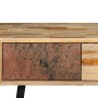 Mesa consola de teca maciza reciclada 120x30x76 cm de vidaXL, Mesas auxiliares - Ref: Foro24-245403, Precio: 202,82 €, Descue...