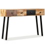 Solid recycled teak wood console table 120x30x76 cm by vidaXL, Side tables - Ref: Foro24-245403, Price: 202,82 €, Discount: %