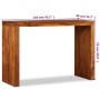 Mesa consola Madera sólida con acabado miel 110x40x76 cm de vidaXL, Mesas auxiliares - Ref: Foro24-244671, Precio: 216,55 €, ...