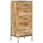 Cómoda de madera maciza de mango 45x35x106 cm de vidaXL, Aparadores - Ref: Foro24-247806, Precio: 342,16 €, Descuento: %