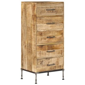 Cómoda de madera maciza de mango 45x35x106 cm de vidaXL, Aparadores - Ref: Foro24-247806, Precio: 291,99 €, Descuento: %