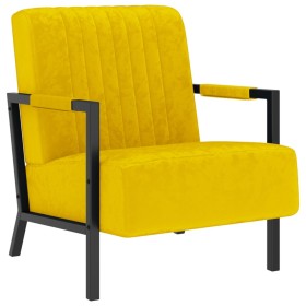 Mustard yellow velvet armchair by vidaXL, Armchairs - Ref: Foro24-325765, Price: 191,99 €, Discount: %