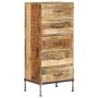 Cómoda de madera maciza de mango 45x35x106 cm de vidaXL, Aparadores - Ref: Foro24-247806, Precio: 342,16 €, Descuento: %