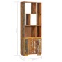 Estantería madera maciza reciclada 60x35x180 cm de vidaXL, Librerías y estanterías - Ref: Foro24-247480, Precio: 282,06 €, De...