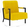 Mustard yellow velvet armchair by vidaXL, Armchairs - Ref: Foro24-325765, Price: 191,99 €, Discount: %