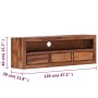 Solid Sheesham Wood TV Cabinet 120x30x40 cm by vidaXL, TV Furniture - Ref: Foro24-247703, Price: 249,37 €, Discount: %